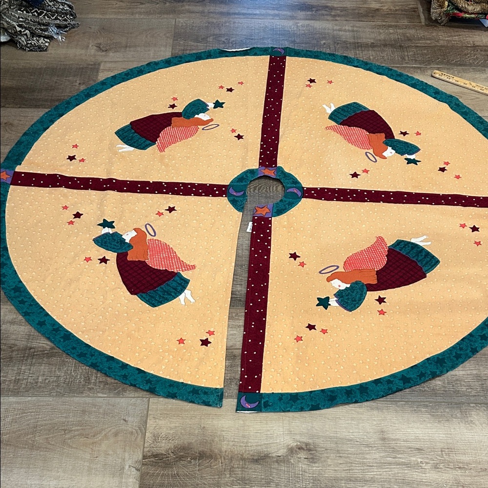 Adidas Star and Moon Tree Skirt - Burgundy and Green